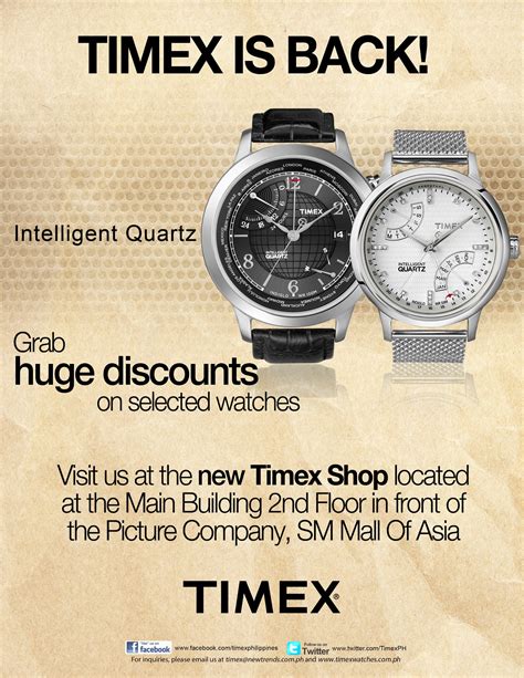 TIMEX in SM Mall of Asia.